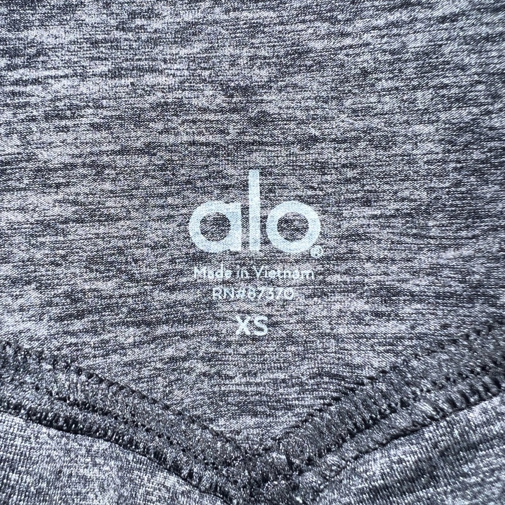Alo Yoga Alosoft High Waist 7/8 Lounge Leggings Grey Stripe Size XS - Picture 7 of 11